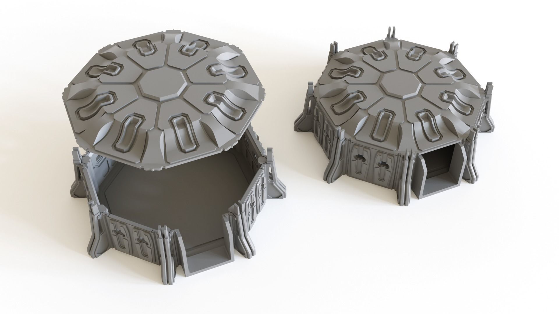 sci bunker table paysage scifi marteau guerre colonie modules jeux impression 3dprint guerres étoiles jouets jeu accessoires miniature planche militaire wargaming 3D print model - Mito3D
