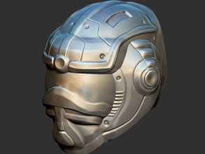sci fi helmet 3 games-toys fiction robot war battle military futuristic games toys other 3d print model - Mito3D