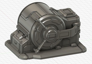 sci fi safe vault wargames wargame scifi warhammer fallout infinity terrain miniature 28mm boardgames games toys 3dprint printable board 3d print model - Mito3D
