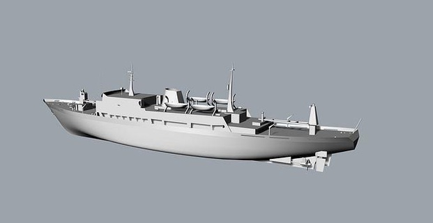 científico pesquisa embarcação rebocador navio jangada industrial puxão barco comercial água mar náutico luxo jogos brinquedos acessórios 3d print model - Mito3D