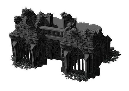 scifi gothik ruína martelo guerra 40k estatuetas sci fi miniaturas jogos brinquedos acessórios 3d print model - Mito3D