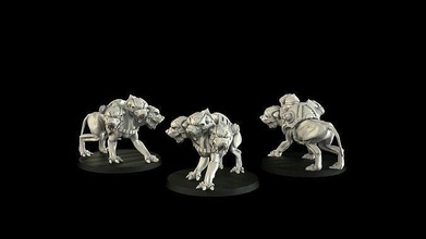 scifi greek creatures ancient creature future giant monster rpg pegasus cyborg patreon cerberus discord sci fi tribes cyclope presupported chitubox games toys board 3d print model - Mito3D