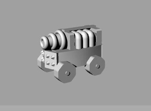 scintilla lego canon choc royale étincelle arène jeux jouets 3d print model - Mito3D
