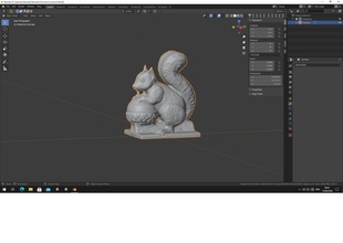 sciurine natura animale scultura 3d stampa Stampa pronto scoiattolo foresta arte piccolo sculture 3d print model - Mito3D