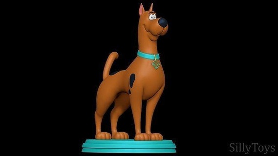 scooby doo Scooby abur cubur tüylü gizem Anonim köpek harika dane memeli erkek kürklü Yazdır Sanat heykeller 3d print model - Mito3D
