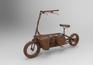 scooter hobi-diy 3d baskı print3d hobi diy mekanik parçalar 3d print model - Mito3D