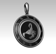 scorpio people jewelry image symbol jewel jewellery platinum technology art pendant design pendants 3d print model - Mito3D