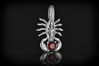 scorpio pendant jewelry scorpion astrology zodiac horoscope pendants 3d print model - Mito3D