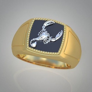 Scorpion bague 0338 3d imprimable modèle 17 bijoux bijou pendentif pendentifs luxe anneaux boucle d'oreille boucles d'oreilles bracelet Collier mariage diamant or platine argent bracelets 3d print model - Mito3D