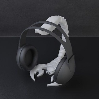 scorpion headphone stand interior holder support headphonestand headphones desk workspace decor home accessories house 3d print model - Mito3D