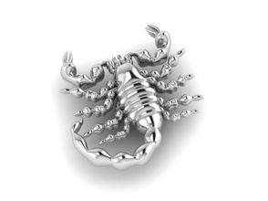 scorpion logo jewelry ring rings pendants print design monument art gold platinum download silver dragon necklaces caiters diamond jewel modern 3d print model - Mito3D