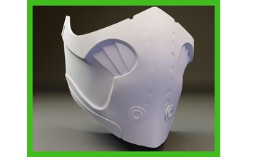 scorpion masque mortel combat 3d impression modèle visage plastique casque mode personnage loisir diy shinoby cosplay respirateur 3d print model - Mito3D