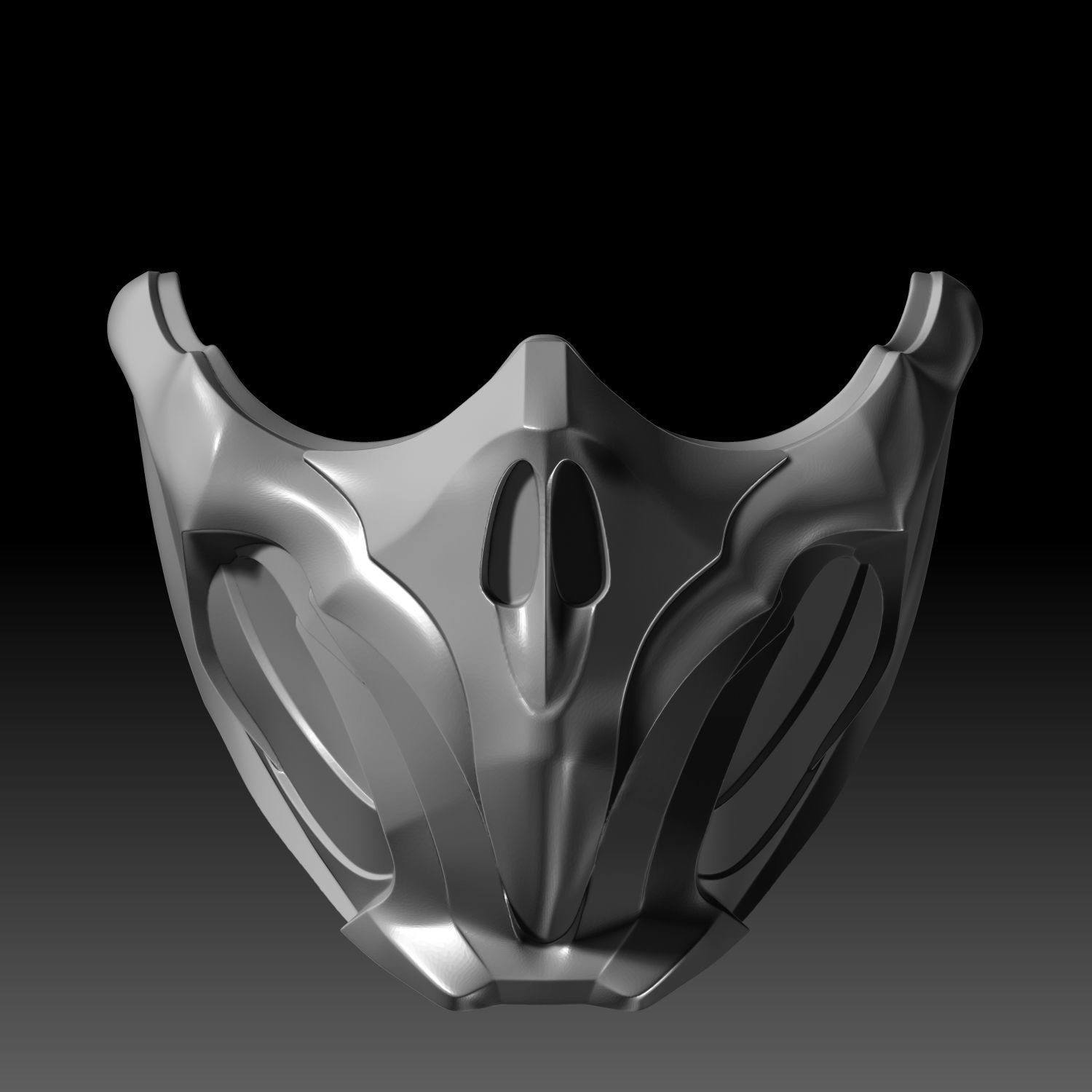 fiery grandmaster scorpion mask mk 11 3d printable model mk11 mortal kombat scull cosplay fighter hobby diy airsoft face 3D print model - Mito3D
