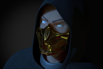 akrep maske ölümlü kombat 11 kostüm oyunu mk11 sıfır oyun süper kahraman ölüm adam baş insanlar sanat karanlık insan hobi kendin yap el araçlar 3d print model - Mito3D