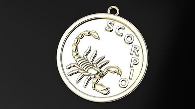 Scorpion pendentif 3d modèle or insecte argent imprimable bijou pendentifs luxe bijoux nature art animal 3d print model - Mito3D