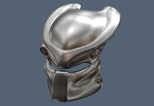 tela preciso selva caçador predador bio mascarar aço escultura capacete filme suporte metal cara cosplay fracasso passatempo faça presa 3d print model - Mito3D
