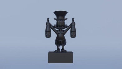 scrooge mcduck dom pérignon jouet personnage disney film imprimable jouets figure sculpture jeux canard 3d print model - Mito3D
