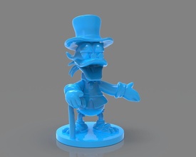 hasis mcduck heykel zbrush zaman atlaması disney heykelcik minyatür mickey oyuncak noel çizgi roman ördek karikatür plüton zengin 3dprint 3dprinting şirin fanart oyuncaklar oyunlar 3d print model - Mito3D