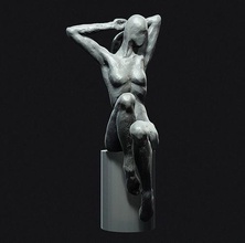 sculpt 6 1000 sculpts year sketch study character woman art clay plastic sculpture artwork handicraft human anatomy muscles musculoskeletal sculptures 3d print model - Mito3D