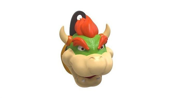 sculpted bowser wall keychain holder 3d printed nintendo mario video game games toys 3d print model - Mito3D