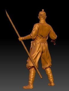 sculpture ancien figure statue guerrier art homme arme sculptures 3d print model - Mito3D