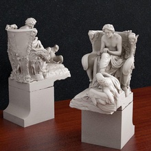 sculpture3 art sculpture people statue body decor eagle man museum sculptures 3d print model - Mito3D