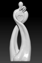scultura abbraccio of amanti salute figura amore infinito arte sculture 3d print model - Mito3D