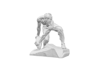 sculpture homme travail ouvrier figure statue art corps personnage Montagne alpiniste maison conception sculptures 3d print model - Mito3D