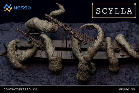 Scylla mar monstruo animal personaje fantasía juegos juguetes 3d print model - Mito3D