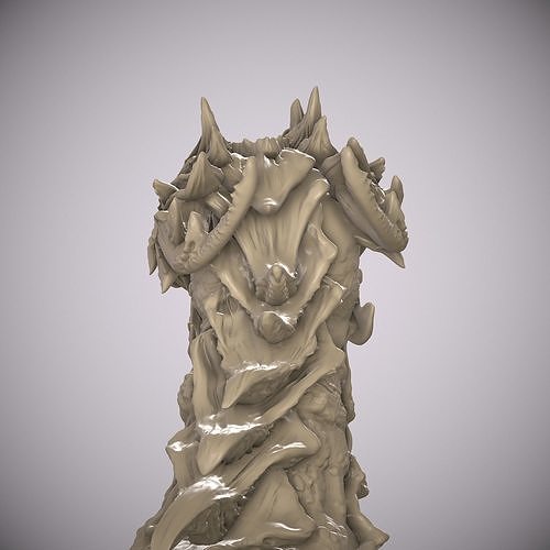 sea dragon house drake scales pawn head miniature boss daemon targaryen bust art sculptures 3D print model - Mito3D