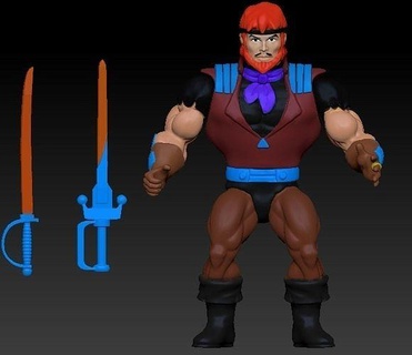 mer faucon motu ancien style shera Seahawk maîtres univers heman Jeux jouets 3d print model - Mito3D