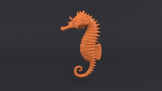 mar caballo pez 3dprinting modelo impresión escultura estatua criatura arte esculturas 3d print model - Mito3D