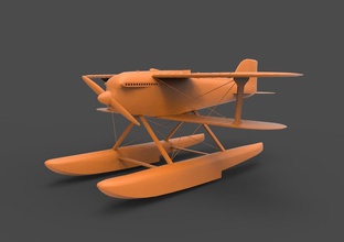 sea plane water seaplane model floatplane aircraft hawaii tropical aviation airplane beach flight games toys 3d print model - Mito3D