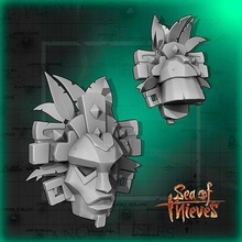 sea of thieves ancient mask 3d print model seaofthieves rare pirate skull treasure 3dprinting piratelegend voyage toys collectables loot spooky crypt horror halloween anicent athena games 3d print model - Mito3D
