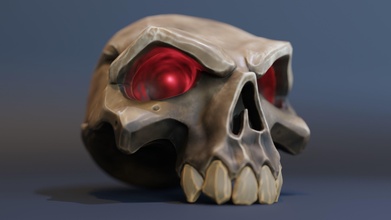 sea of thieves skull teeth head bone horror creature seaofthieves grave halloween demon thief hobby diy hand tools 3d print model - Mito3D