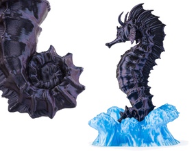 seahorse - 3d print model games-toys angry battle beast board body dnd dragons dungeons fantasy figure figures game monster roleplay sea seamonster statue toy fictional creature games toys 3d print model - Mito3D