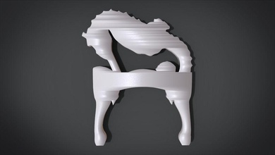 seahorse ornament house chair office living table dinning furniture furnitures interior pieces art tool modern woog wooden armchair kitchen set seating dining room classic 3d print model - Mito3D