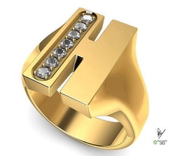 foca anel carta joias 2 mm joalheria ouro prata platina 3d modelos masculino argolas 3d print model - Mito3D