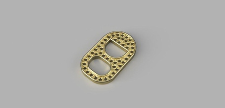 scellage pendentif bijoux or luxe art brillant argent imprimable richesse bijou gemme pendentifs 3d print model - Mito3D