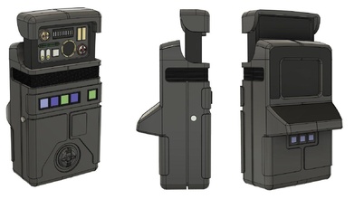 procurar spock gerações tricorder estrela caminhada scanner réplica suporte alternativo cortar despercebidas conceito sci fi passatempo faça 3d print model - Mito3D