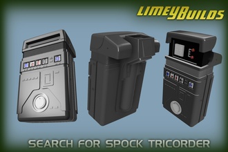 search spock tricorder star trek startrek st3 3 three sci fi tech sensor equipment science space prop replica hobby diy 3d print model - Mito3D