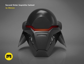 second sister inquisitor helmet - star wars wearable protection replica empire darth vader death armor games toys jedi game accessories 3d print model - Mito3D