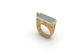 compartiment secret de l'anneau cercueil bijoux or d'argent le diamant gem joyau platine précieux secretcompartment cache les anneaux 3d print model - Mito3D