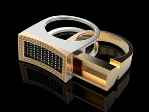 compartimento secreto anel v2 jóias segredo imprimir 3dprinted printable anéis o design jóia de ouro a moda printabl impressão outros prototipagem prata 3d print model - Mito3D