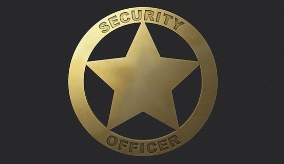 Sécurité officier badge shérif bouclier uniforme armure étoile occidental Justice emblème Ouest loi américain criminalité police cercle cycle art panneaux logos 3d print model - Mito3D