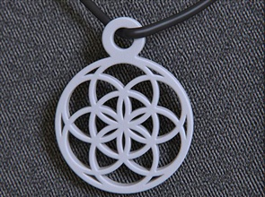 seed life pendant jewelry amulet charm ancient symbol sacred geometry flower islamic design necklace pendants 3d print model - Mito3D