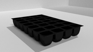 seed trays plant planting seeding seedling hobby diy 3d print model - Mito3D