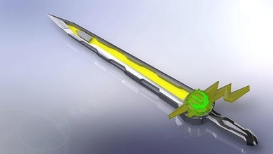 seiken épée kamen rider sabre lame loisir diy 3d print model - Mito3D