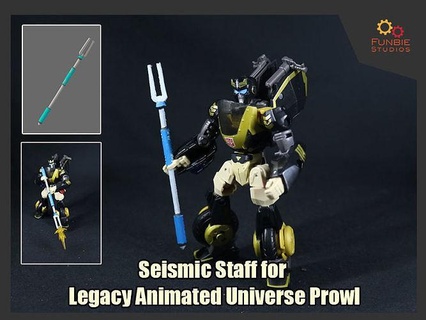 seismic staff transformers legacy animated universe prowl games toys 3d print model - Mito3D