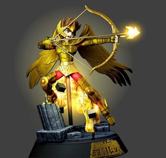 seiya sagittario cavaleiros zodiaco santo oro cosmo anime concorso 3dprint stampabile arte sculture 3d print model - Mito3D